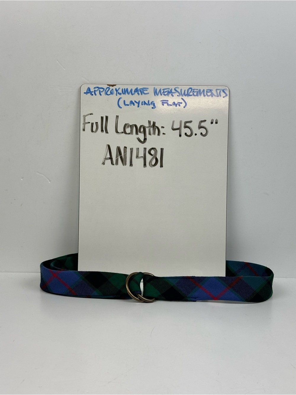 J. Crew Plaid Wool Ribbon D-Ring Belt - Picture 10 of 10